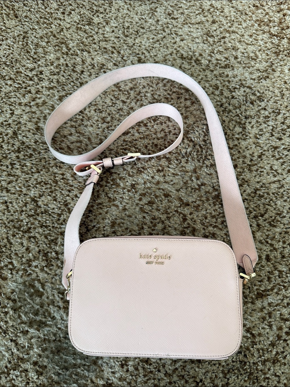 kate spade Pale Pink Saffiano Crossbody Bag - Picture 4 of 9